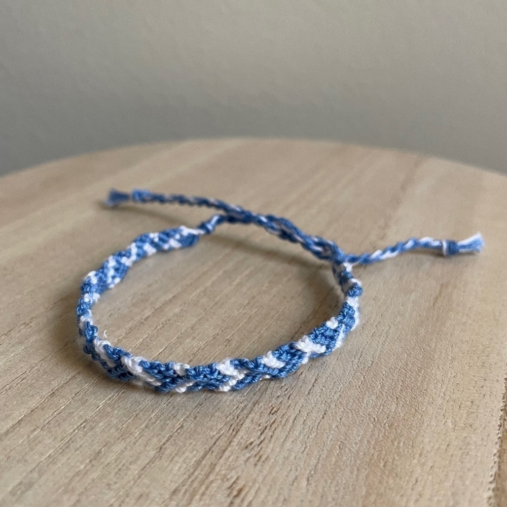 Blue‎ Braid Woven Bracelet